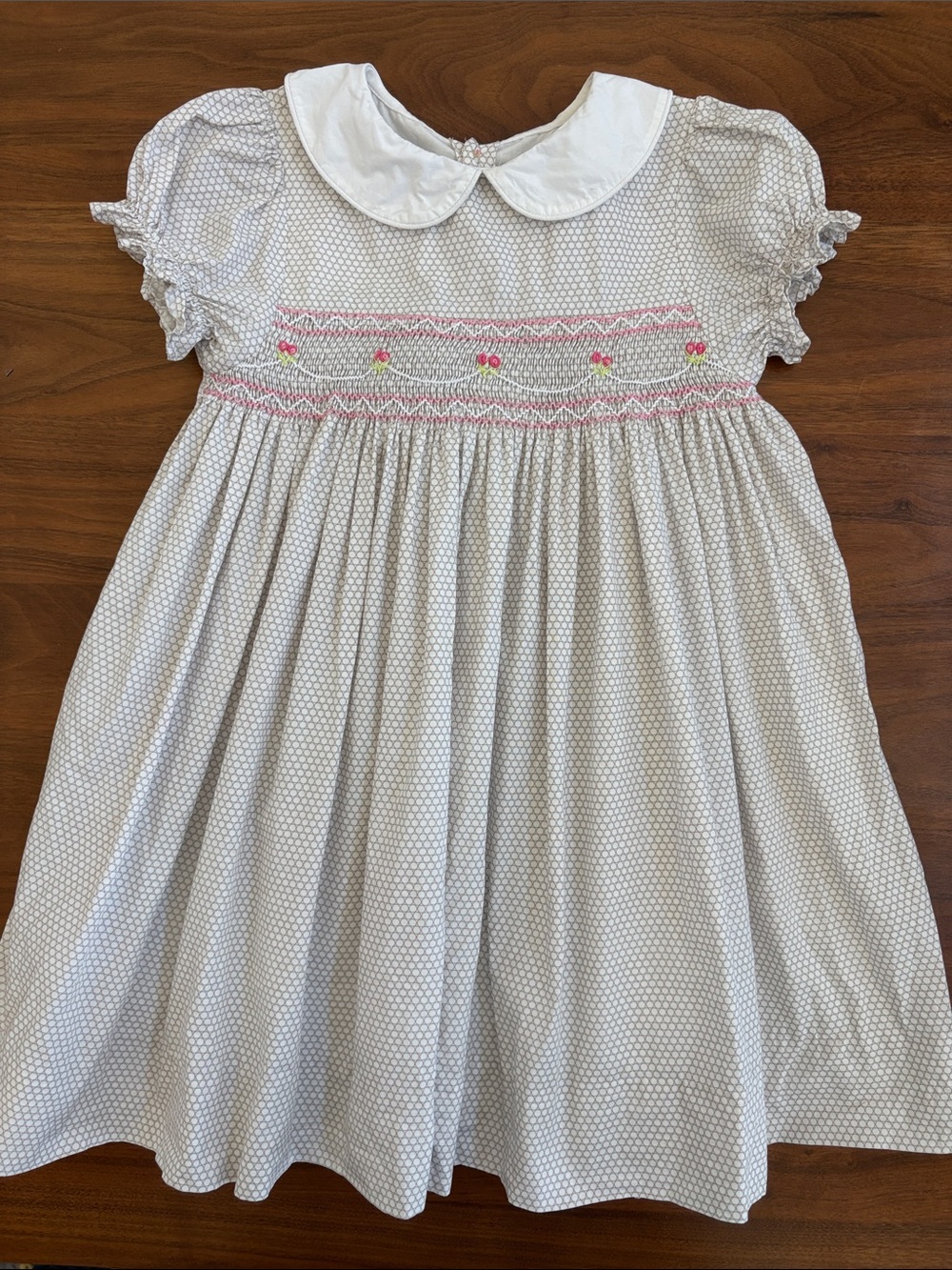 The Proper Peony Smocked Embroidered Dress Size 4T - Picture 2 of 7